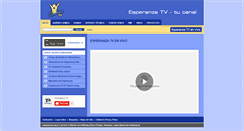 Desktop Screenshot of esperanzatv.org